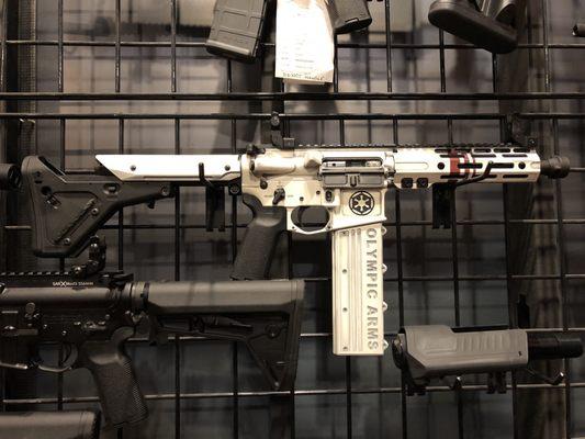 An amazing example of their custom Cerakote work for a client. Star Wars theme? Yes please!