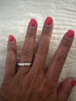 Polish still perfect at 4 weeks before fill.