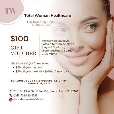 CLAIM YOUR $100 GIFT CARD!!!