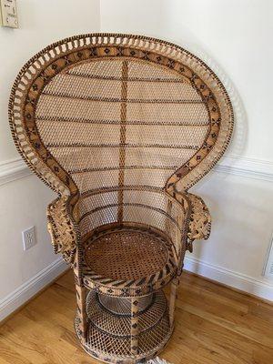 Peacock boho chair