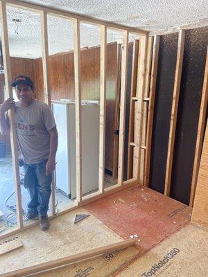 Checking in on the remodel for one of our NFL clients relocation from CA to Nashville!