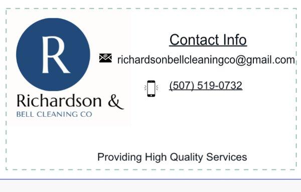 Richardson and Bell cleaning
