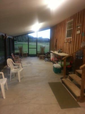 Camp front porch.