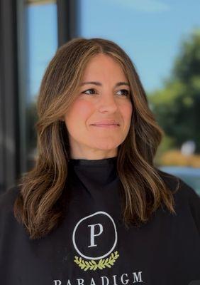 Brunette Balayage | Caramel highlights | Meridian Hair Salon