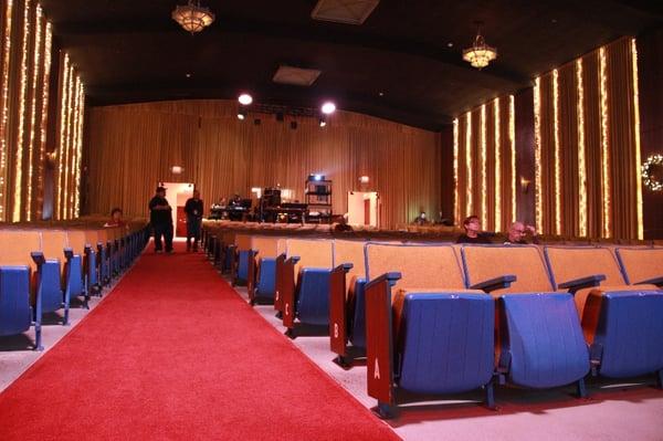 Interior of the beautifully renovated Boulder Theatre
