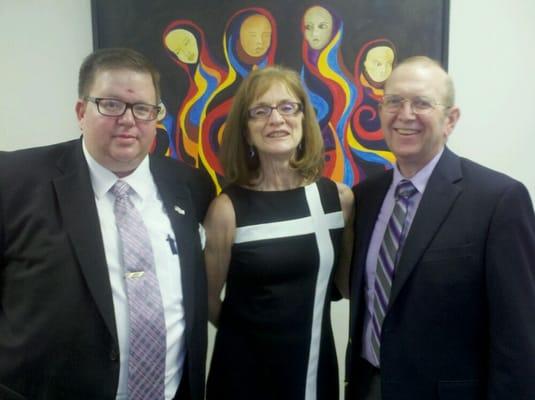 This is myself pictured with Pastor John Edgar & his lovely wife Sue.