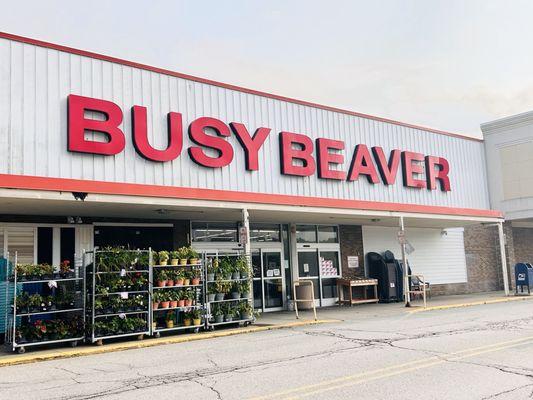 Front of building hardware store