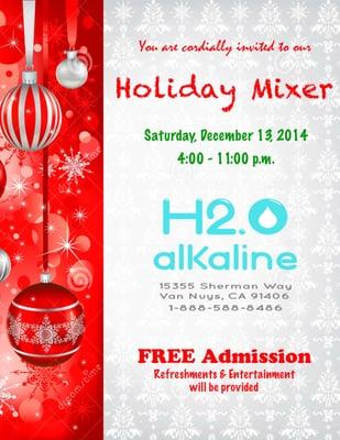 You are cordially invited to our Holiday Mixer!
FREE Admission.
Refreshments & Entertainment will be provided.