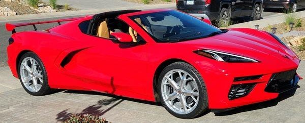 2023 Torch Red C8 from Randy Wise Chevy