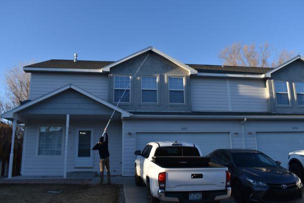 Knocking Down Cob Webs and Wasp Nests