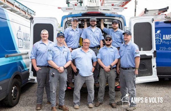 The electricians at Amps & Volts Electric