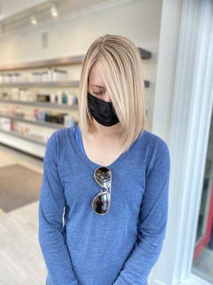 Partial highlights and a bob cut by Yoonski