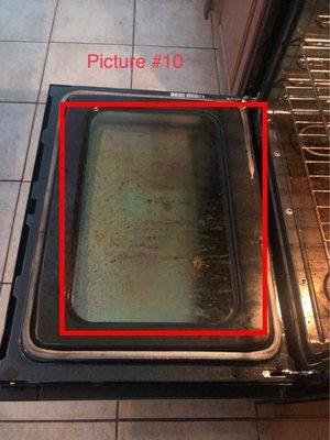 Oven we couldn't cook in because it was so filthy.