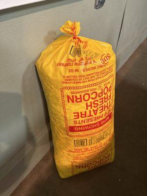 Giant popcorn bag