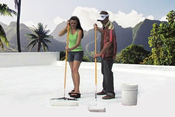 Our Roof Coatings are simple to apply.