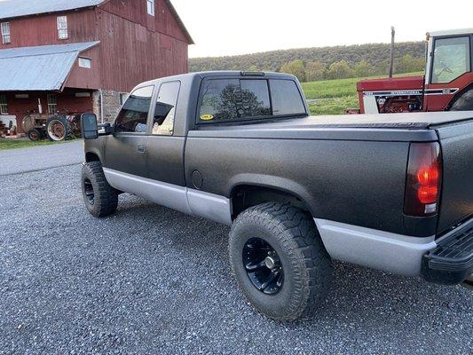 My full truck is line-xed. couldn't be more happy with the way it cleans up!