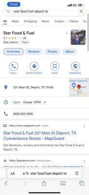 Star Food & Fuel