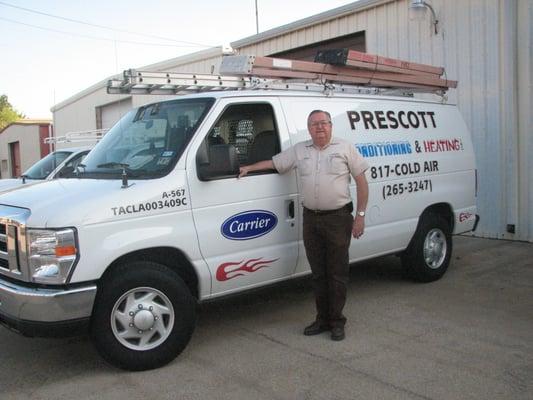 Owner/manager James Prescott has over 35 years experience in the HVAC industry.  Give us a call; we can help YOU!  817-265-3247