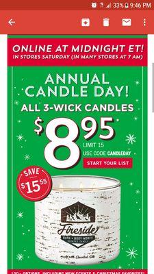 Blew a benji on candles... #ramenforlunchnextweek