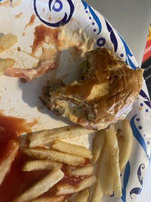 Ordered a double no onion and got a single with onion.