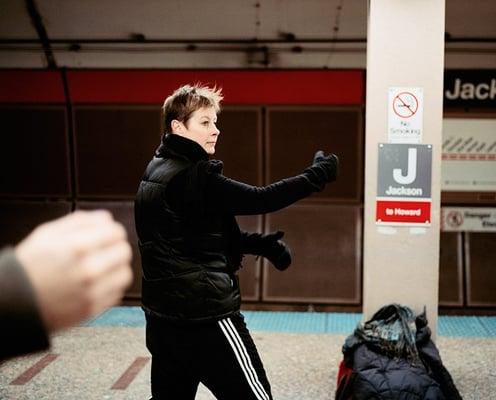 Taiji at the Jackson El Stop