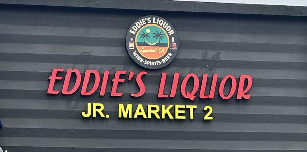 This is the sign of our liquor store when you pass by it