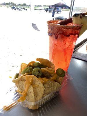 Customized Lemonade with RimDip and Nachos with Jalapeños