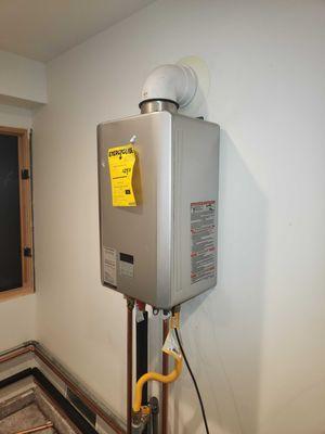 Rinnai tankless water heater installation