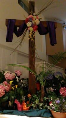 Just me and my Savior at the beautiful, intellectually articulated Easter Services by one of our wonderful Pastors - Dan Wilvers