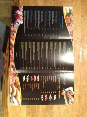 Menu front
