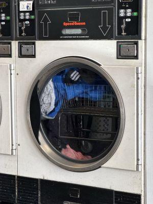 Dryer. $0.25 per 5 minute increments.