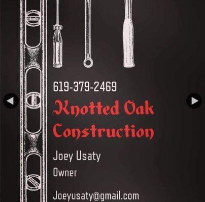 knotted oak construction