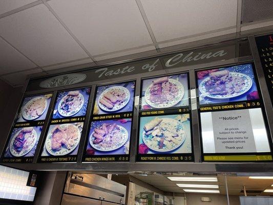 Menu - specials - july 2021