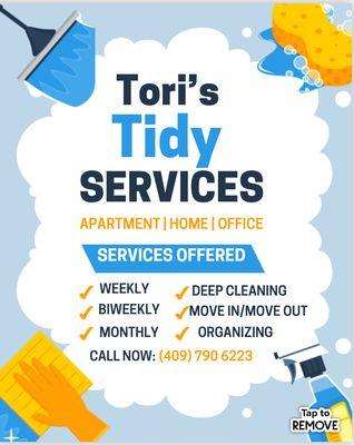 Tori’s Tidy Services