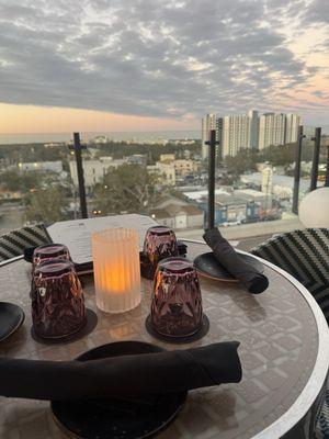 Just before sunset, what a fantastic view