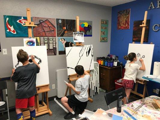 Semi-Private weekly classes, where each student is working on their own project.