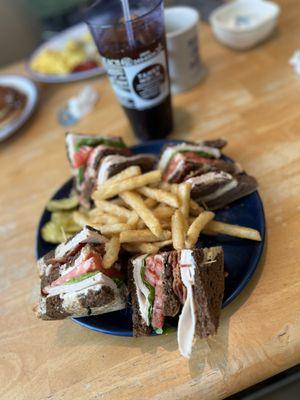 Club Sandwich on Marble Rye