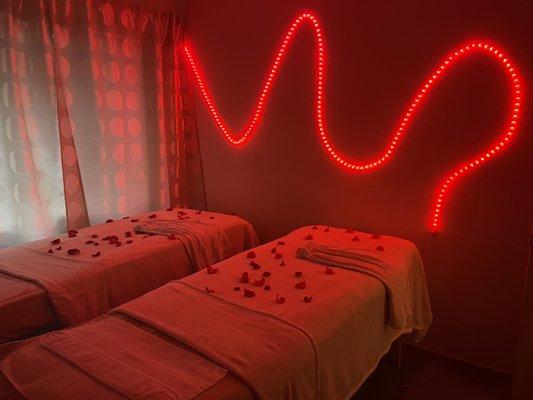 Offering Couples Facials.