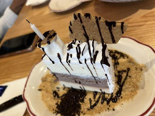 S'mores ice cream cake