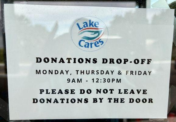 Lake Cares Food Pantry