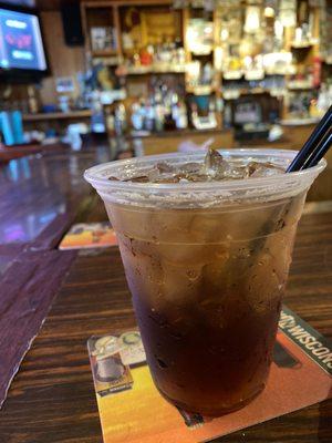 At the bar they have Maker's Mark bourbon.