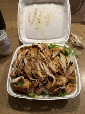 Chicken Fattoush Salad is delicious!