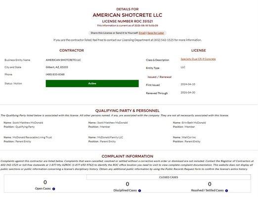 Specially licensed for both Commercial and Residential (Specialty Dual CR-9 Concrete)