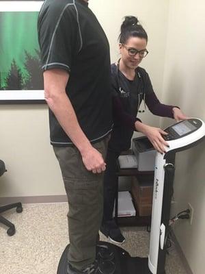 The body composition test will be a great resource for following improvements over time.