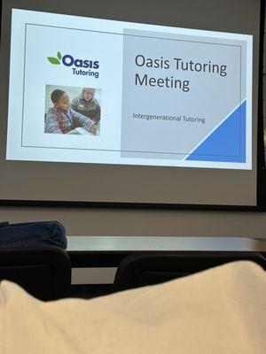 Oct 2025 monthly Oasis Tutor meeting.