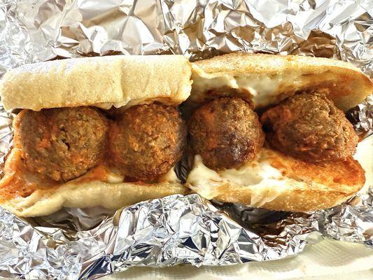 Meatball sub. It really needed some marinara sauce to complete the sandwich but otherwise it was very good.