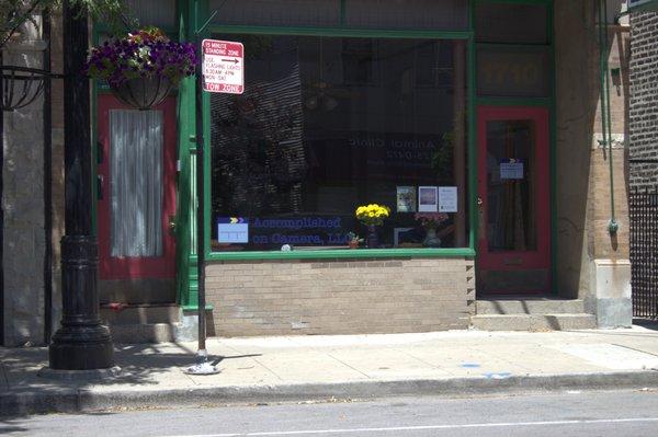 Street view and front door