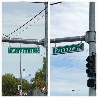 Conveniently located at the corner of Rainbow & Windmill