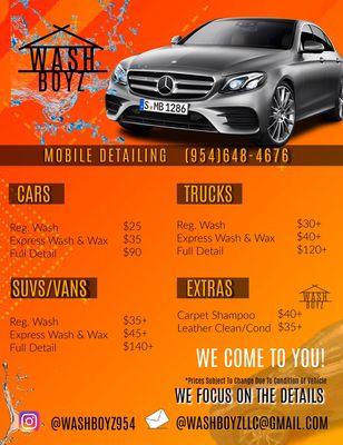 Thank you for being a Wash Boyz customer