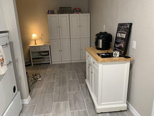 I used existing cabinets I had